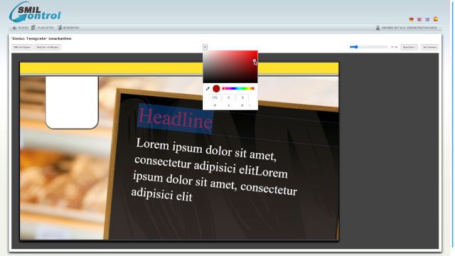 Templateeditor für User