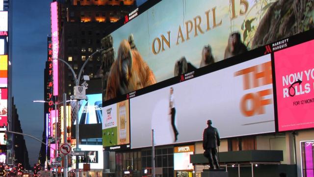 DooH (Digital-Out-of-Home) am New York Time Square 