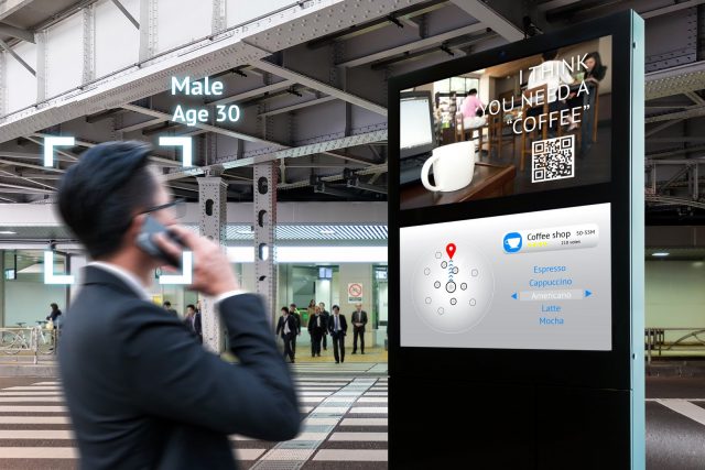 Totem with Gender and Age Recognition on Airport