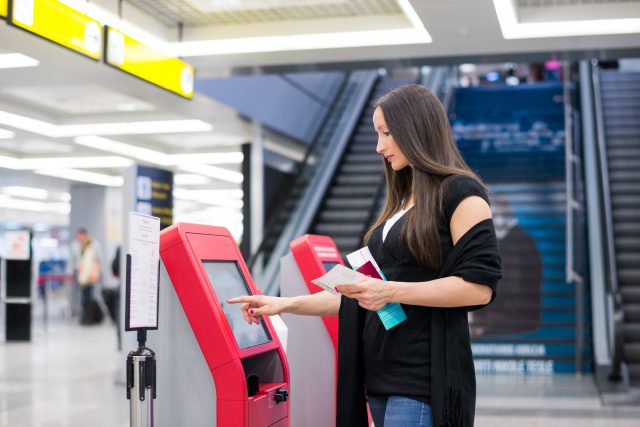 Public Info Display am Flughafen